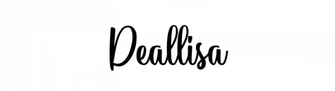 Deallisa  font caratteri gratis