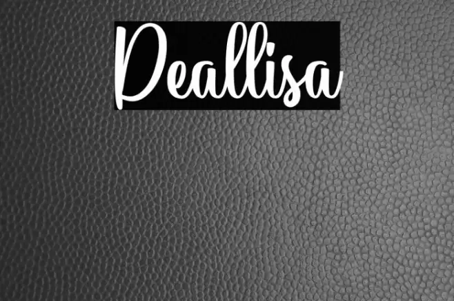Deallisa Font examples