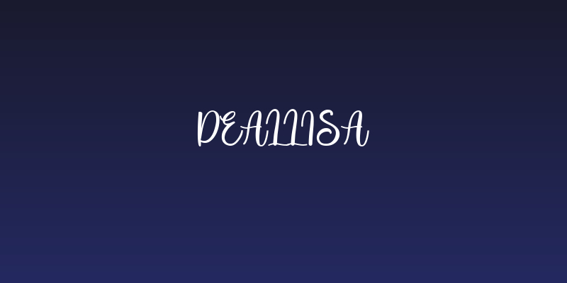 Deallisa Social Header