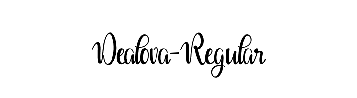 Dealova-Regular Font - FFonts.net