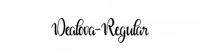 Dealova-Regular  Frei Schriftart Herunterladen