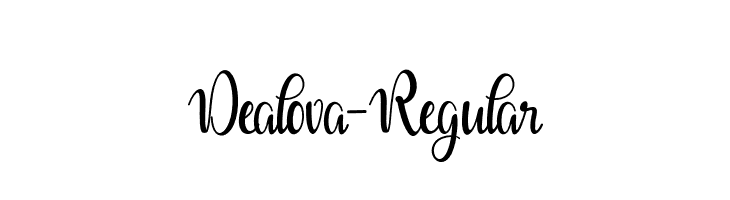 Dealova-Regular  لخطوط تنزيل