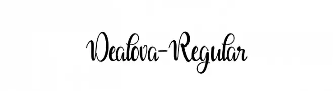 Dealova-Regular  免费字体下载