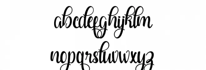 Dealova-Regular फ़ॉन्ट लोअरकेस