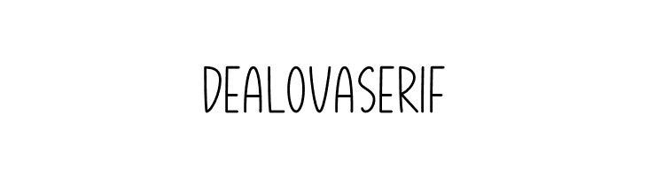 Dealova Serif  Скачать бесплатные шрифты