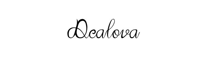 Dealova  नि: शुल्क फ़ॉन्ट्स डाउनलोड