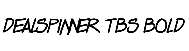 Dealspinner TBS Bold  Frei Schriftart Herunterladen