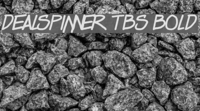 Dealspinner TBS Bold Font examples