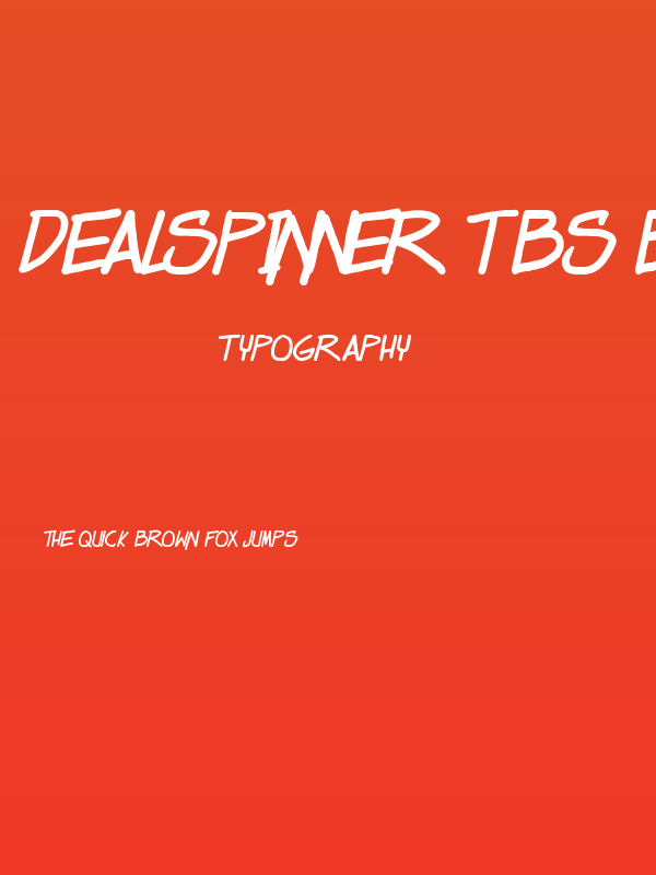 Dealspinner TBS Bold Poster