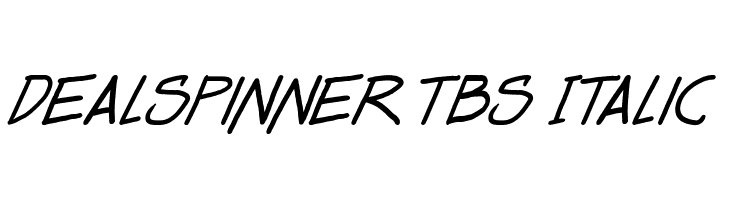 Dealspinner TBS Italic Font