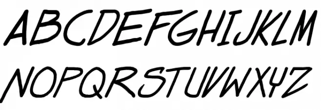 Dealspinner TBS Italic फ़ॉन्ट अपरकेस