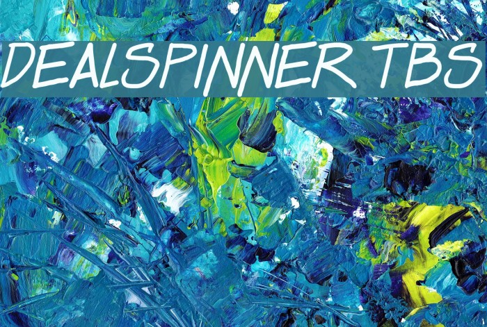 Dealspinner TBS Font examples