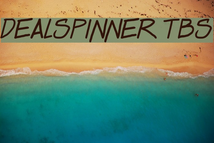 Dealspinner TBS Font examples