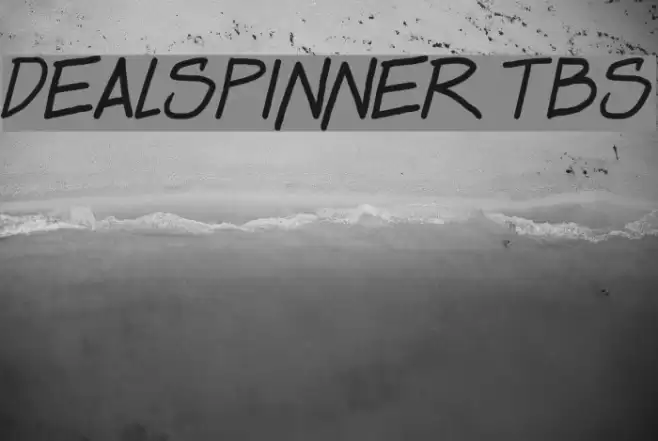 Dealspinner TBS Шрифта examples