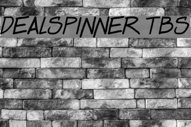 Dealspinner TBS Шрифта examples