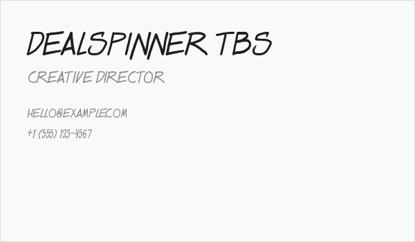 Dealspinner TBS Business Card