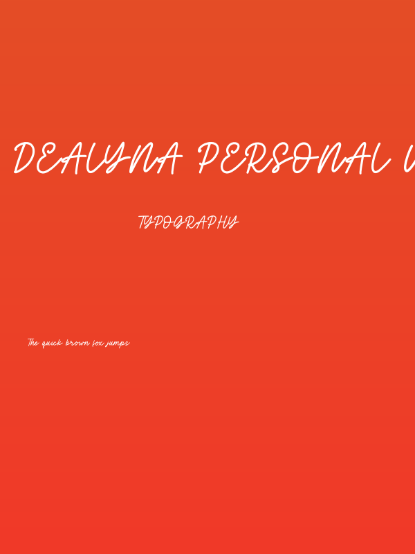 Dealyna Personal Use Poster