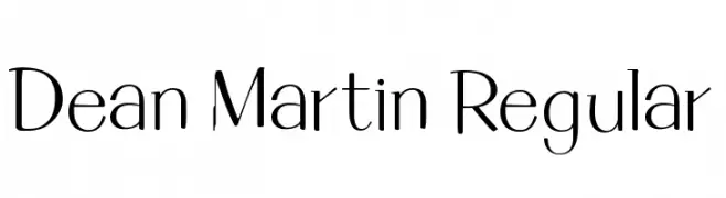 Dean Martin Regular  नि: शुल्क फ़ॉन्ट्स डाउनलोड