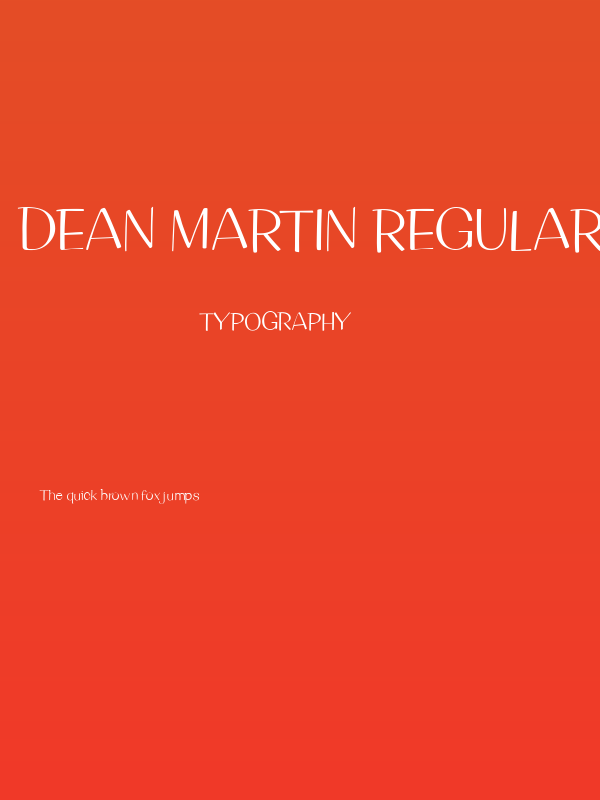 Dean Martin Regular Poster