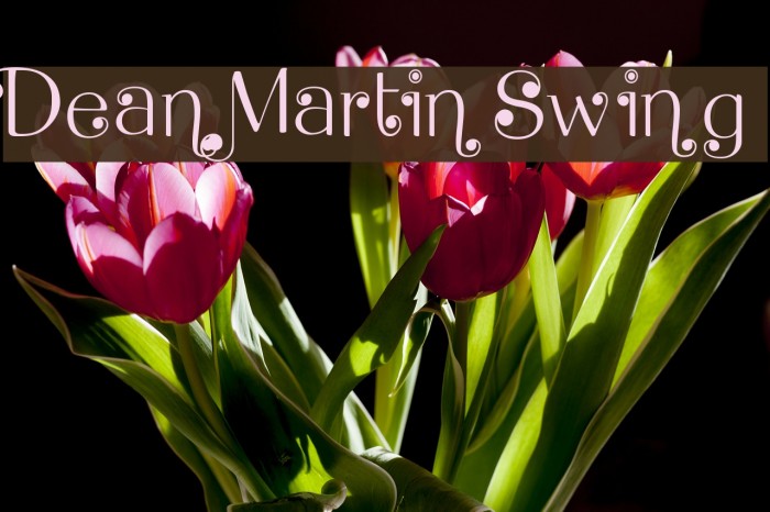 Dean Martin Swing フォント examples