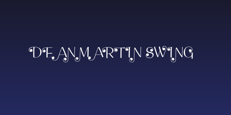 Dean Martin Swing Social Header