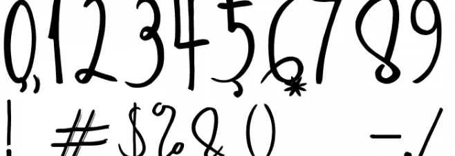 Deanisa Font OTHER CHARS