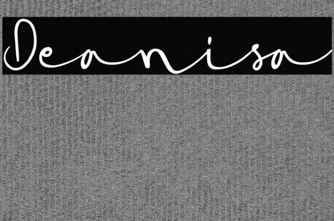 Deanisa Font examples