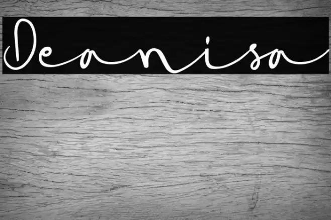 Deanisa Font examples