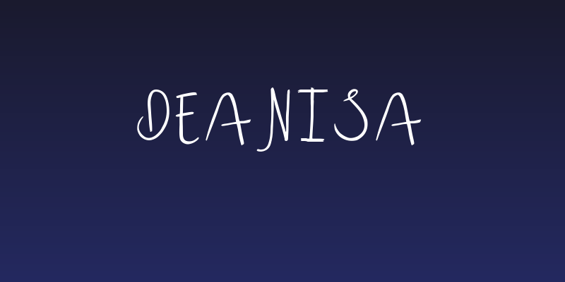 Deanisa Social Header