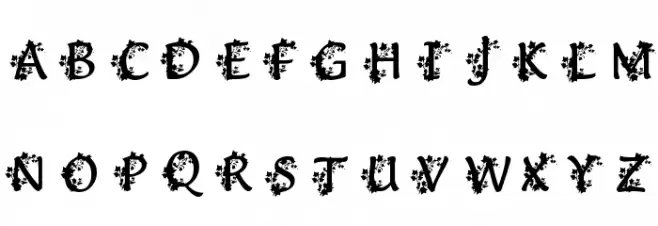 Deanna's Ivy Caps फ़ॉन्ट लोअरकेस