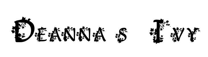 Deanna's Ivy  Free Fonts Download