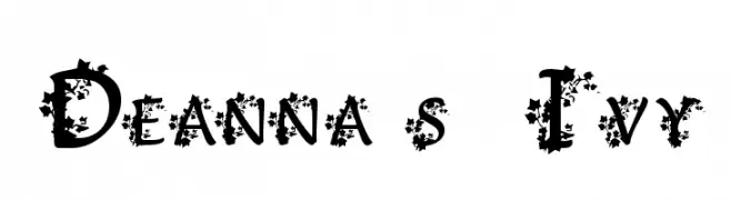 Deanna's Ivy  नि: शुल्क फ़ॉन्ट्स डाउनलोड