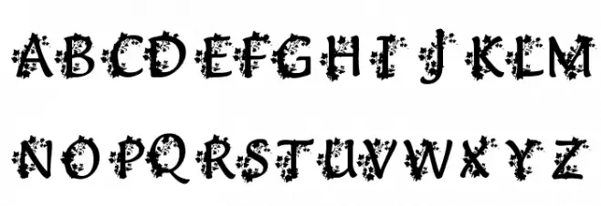 Deanna's Ivy Font Litere mari