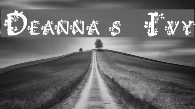 Deanna's Ivy Font examples