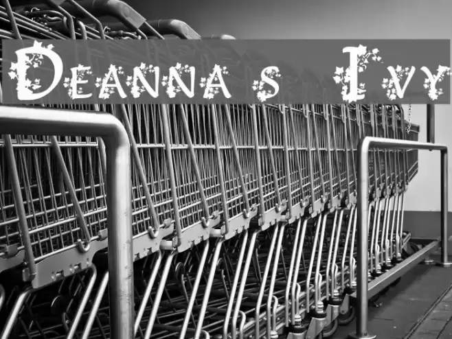 Deanna's Ivy Font examples
