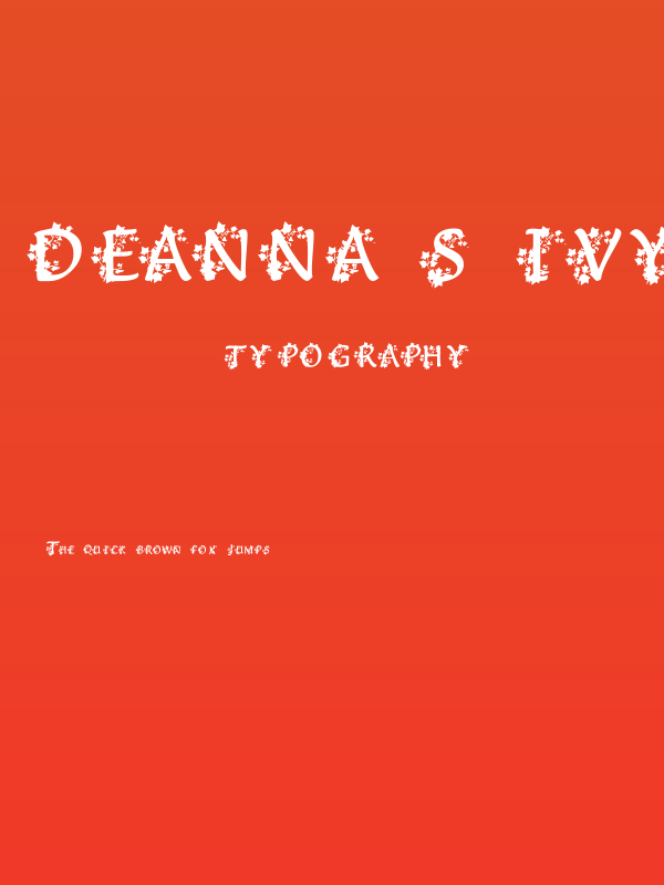 Deanna's Ivy Poster