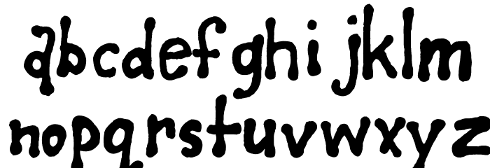 Deano's First Font LOWERCASE