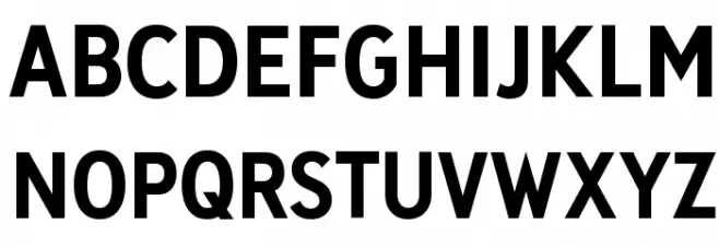 Deansgate Condensed Bold Schriftart Groß