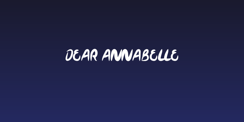 Dear Annabelle Social Header