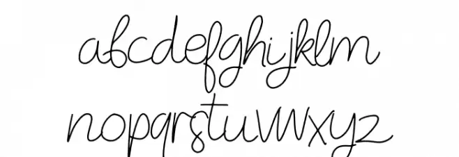 Dear Audrey Script Font LOWERCASE
