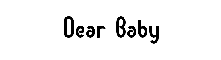 Dear Baby  font caratteri gratis