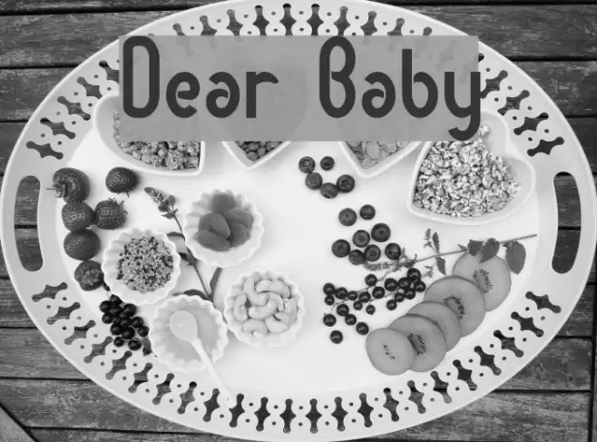 Dear Baby Font examples