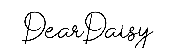 Dear Daisy  フリーフォントのダウンロード
