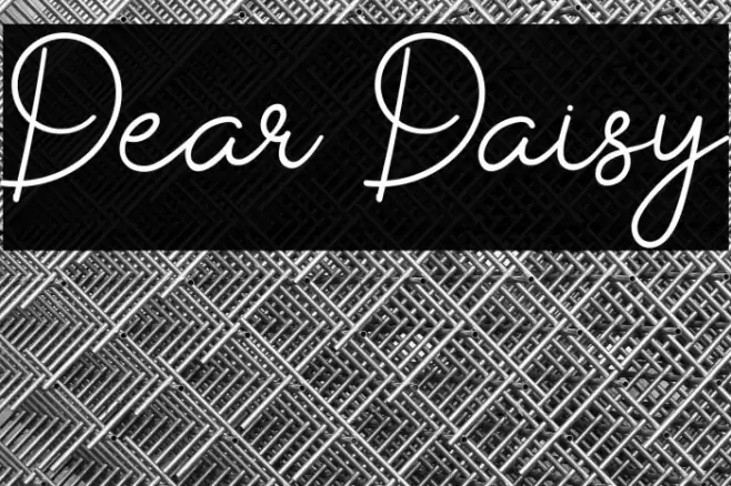 Dear Daisy Font examples