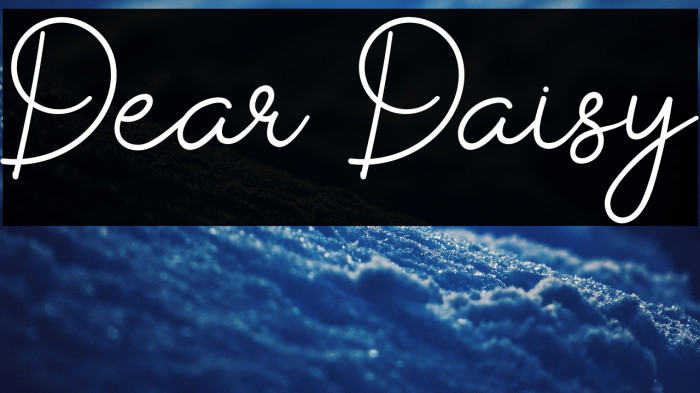 Dear Daisy Example 3