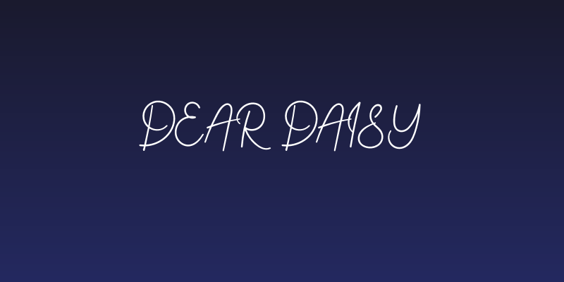 Dear Daisy Social Header