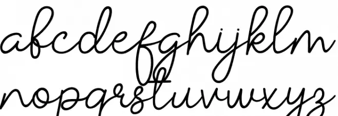 Dear Daisy फ़ॉन्ट लोअरकेस