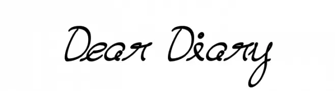 Dear Diary  フリーフォントのダウンロード
