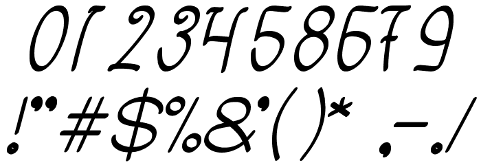 Dear Diary Font OTHER CHARS