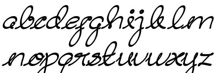 Dear Diary Font LOWERCASE